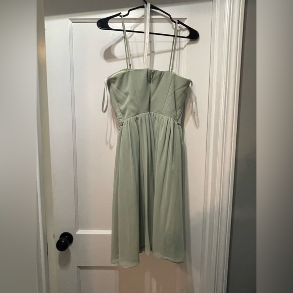 Bill Levkoff Strapless Dress - pistachio color -Size 4 - Picture 7 of 11